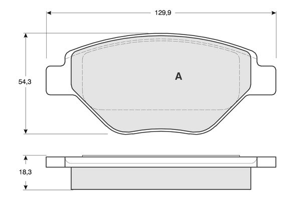 PROCODIS FRANCE Комплект тормозных колодок, дисковый тормоз PF1353